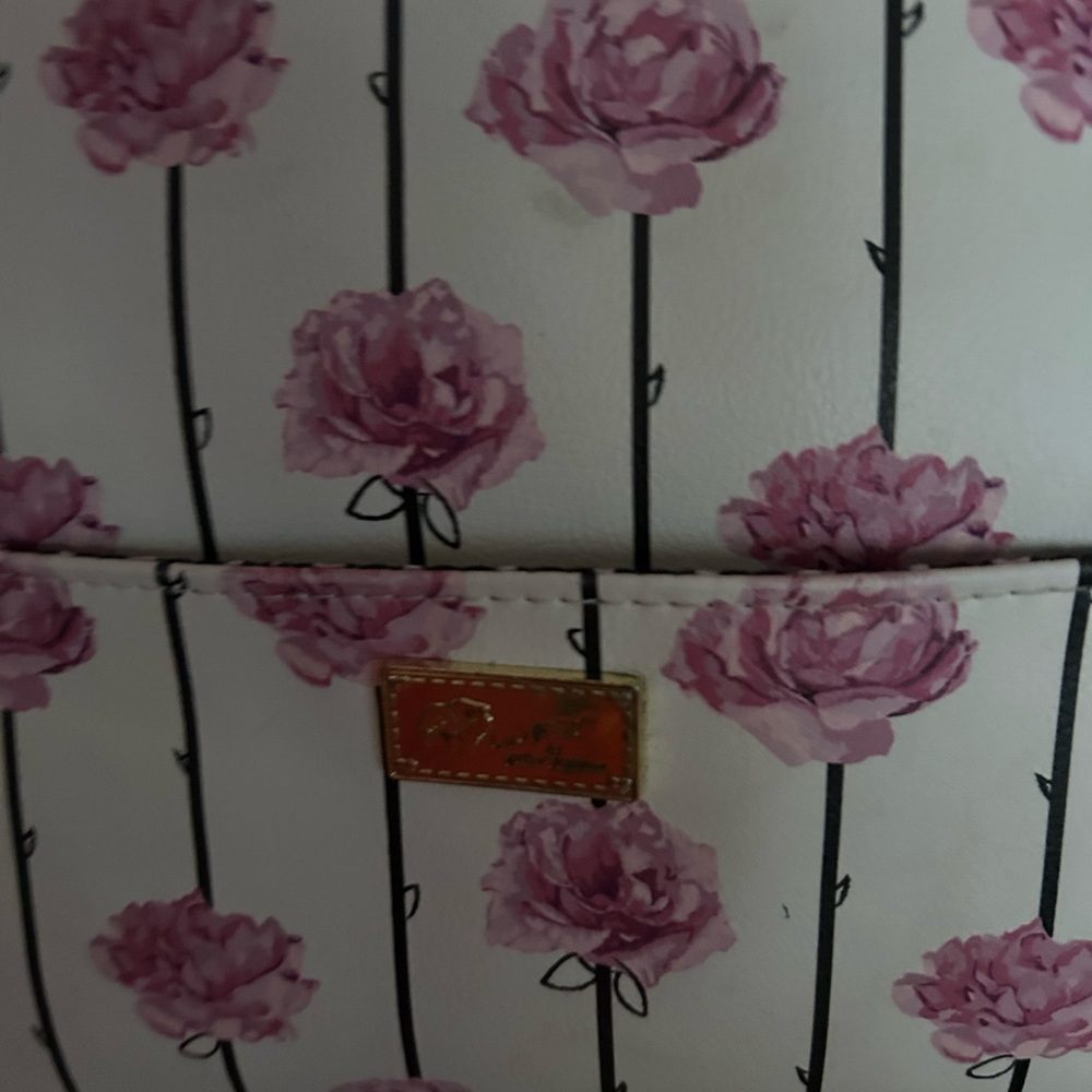Betsey Johnson Black and Pink Striped weekend duffel bag - Picture 7 of 7